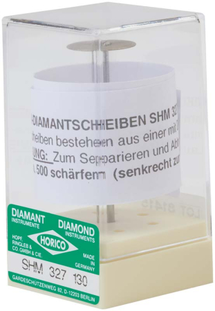 shm327130 диск алмазный цельноспеченый -  ø 13мм - двухсторонний, horico