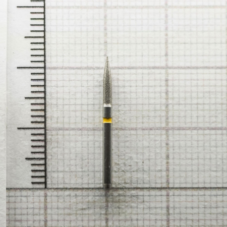 fg249f014 бор алмазный fg - пламя заостренное - 014 желтый horico