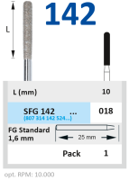 sfg142018 бор алмазный fg - цилиндр - 018 horico