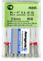 k-files 28 мм, №08, 6шт (mani)