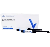 дентлайт- кор - композитный материал для восстановления культи зуба, 4.5г + 4.5г., "владмива"