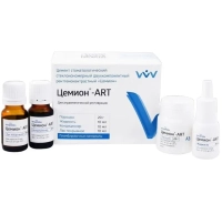 цемион арт (цвет а3) - стеклоиономерный цемент химического отверждения, 20г+30мл., "владмива"