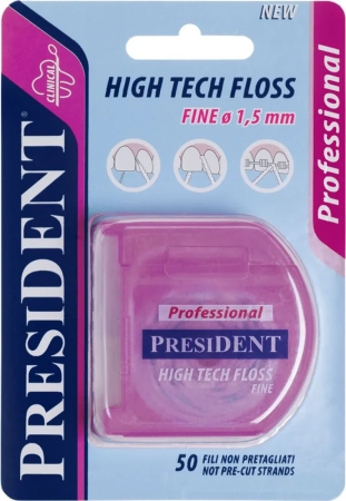 Президент Суперфлосс "High Tech" тонкий (1.5мм), арт 0128.02
