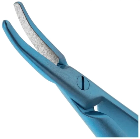 иглодержатель микрохирургический изогнутый 1.2 мм 160 мм, микрохирургические технологии