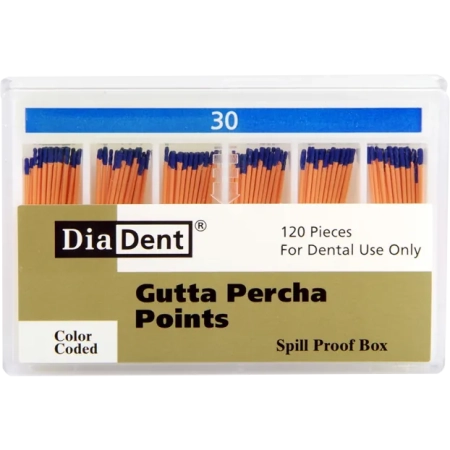 Гуттаперчевые штифты - №30 - 120 штук, DiaDent