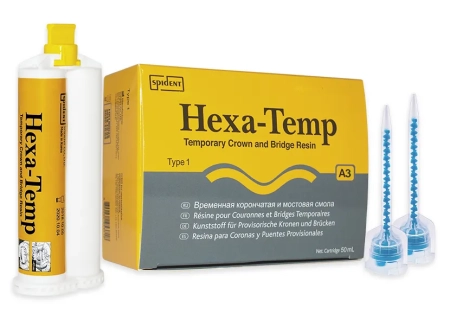 Hexa Temp A3 - самоотверждаемый материал для временных коронок, 50мл(75г), Spident