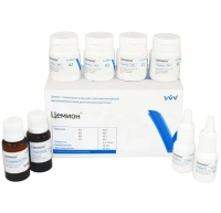 цемион - стеклоиономерный цемент, набор 4-х оттеночный (а2, а3, в2, с2), "владмива"