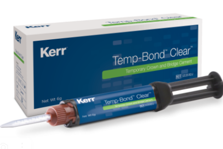 Temp-Bond Clear цемент для фиксации временных протезов, шприц 5 мл, Kerr