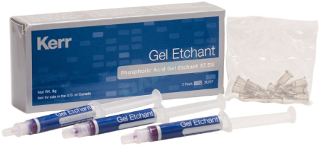 Гель для травления (Gel Etchant 37.5%) - 3 шприца по 3г., арт. 31297, Kerr
