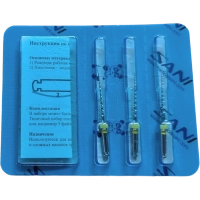 сани тэйпер - файлы для перелечивания 21 мм vt/20, 3 шт (sani taper file)