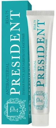 Зубная паста PRESIDENT®  Antibacterial 50мл
