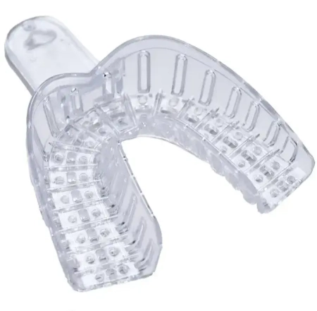 Ложки для снятия слепков перфорированные пластиковые для имплантологии №3 низ, 12 шт, JNB