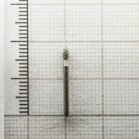 fg257016 бор алмазный fg - олива остроконечная - 016 серый horico