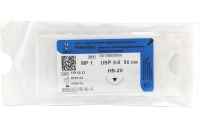 унифлекс - мононить поливинилиденфторидная синяя, l=50см, usp 5-0, hs-20, "линтекс"