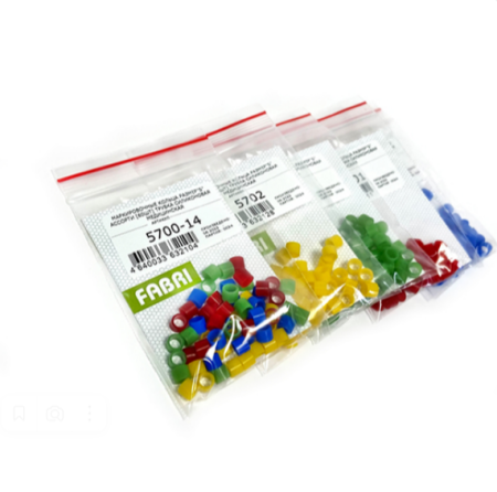 маркировочные кольца. размер “s”, mix (60 шт.)., fabri