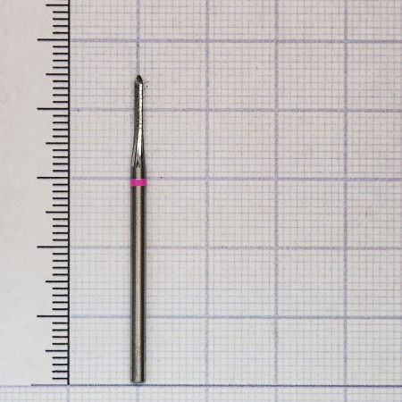 289134012 Фреза твс - цилиндр - 012 розовый тонкие прямые лезвия со спиральной поперечной насечкой H