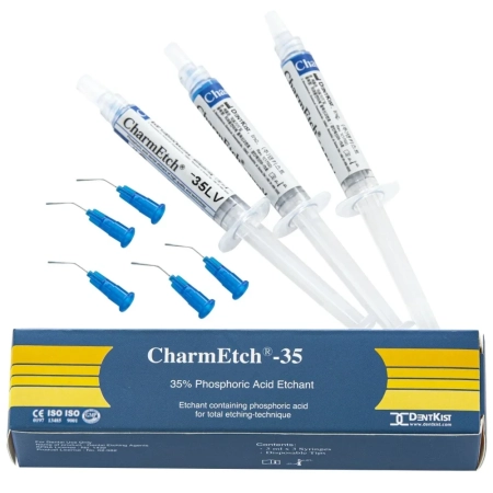 CharmEtch 35% LV - гель протравочный, низкой вязкости, 3шпр*3мл., DentKist
