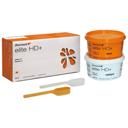 ELITE HD+ Putty NORMAL - А-силикон, база, 250мл+250мл., арт. C203000, Zhermack (ТК=12уп)
