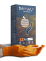 перчатки "benovy" нитриловые -  50 пар (top glove) оранжевые m