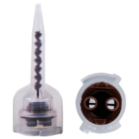 насадка смесительная new resin cement tip-s s124 (1:1) коричневая, для цементов (50 шт) seil global