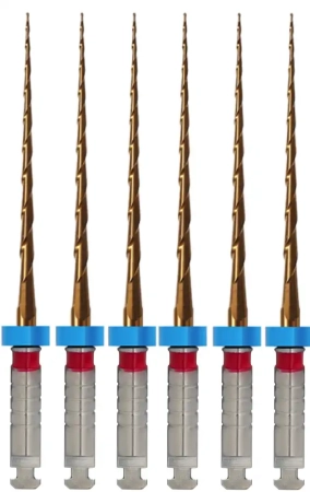 MultiTaper Files Gold, 31мм, WP 21, размер 04-25, стерильные машинные файлы (6 шт) Eurofile