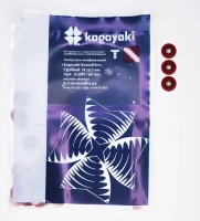 полир диск шлифовальный kagayaki roundflex грубый т (бордо) d 12.7мм  50шт (втулка металл)