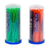 аппликаторы №4, regular, 100шт., euronda (зелёные и оранжевые) (тк=144уп (36кор*4уп))