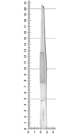 пинцет хирургический 20 см 22-17* hlw