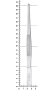 пинцет хирургический 20 см 22-17* hlw