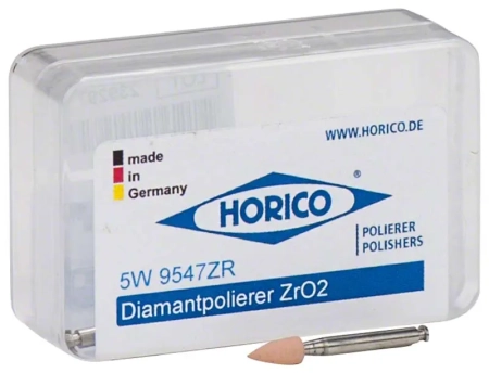 W9547ZR Конус - Коричневый - окончательная полиров циркона, угловой наконечник.