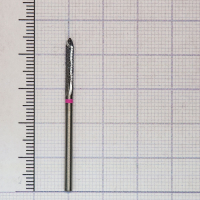 292134023 фреза твс - цилиндр - 023 розовый тонкие прямые лезвия со спиральной поперечной насечкой h