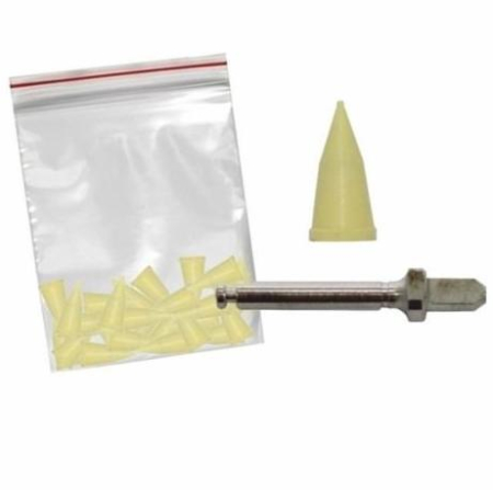 Полир "Kagayaki Enforce" - Пуля Жёлтый (уретан), µ 32 + мандрели: 1 - сталь, 3 - полимер, уп/25шт