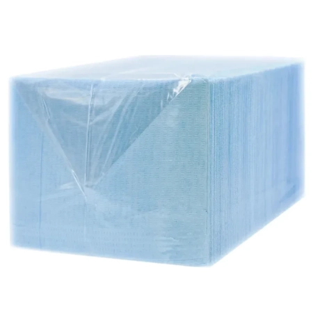 Салфетки нагрудные двухслойные 32.5x45 см, голубой, СР0002 (400 шт) JNB