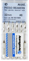 peeso reamers mani, 6шт, 32мм, №6