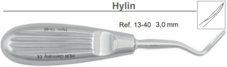 Элеватор Hylin изогнутый, 3,0 мм 13-40*  (HLW Dental Instruments)