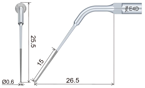 насадка e4d к скайлеру, эндодонтическая, (подходит к ems),  woodpecker
