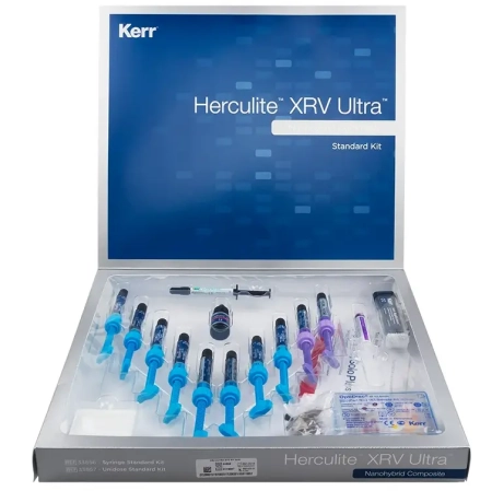 геркулайт xrv ultra syringe standart kit (10шпр*4г) - наногибридный композитный материал, kerr
