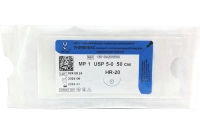 унифлекс - мононить поливинилиденфторидная синяя, l=50см, usp 5-0, hr-20, "линтекс"
