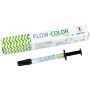 flow-color зеленый - микрогибридный светоотверждаемый композит типа "flow"с фтором, 1г., arcona