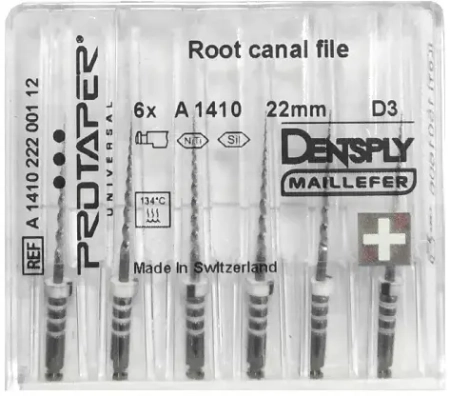 ProTaper / ПроТейпер машинные 22 мм D3 - для перелечивания (6 шт) Maillefer