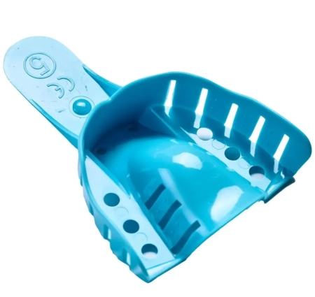 Ложки для снятия слепков перфорированные пластиковые №1 верх, 12 шт, JNB