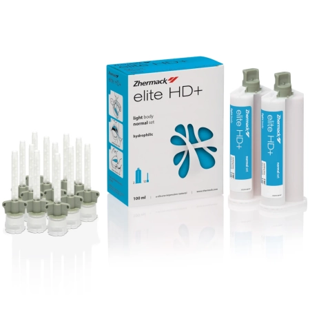 ELITE HD+ Light Body NORMAL SET (голубой) - А-силикон, корригирующий слой, 50мл+50мл, Zhermack