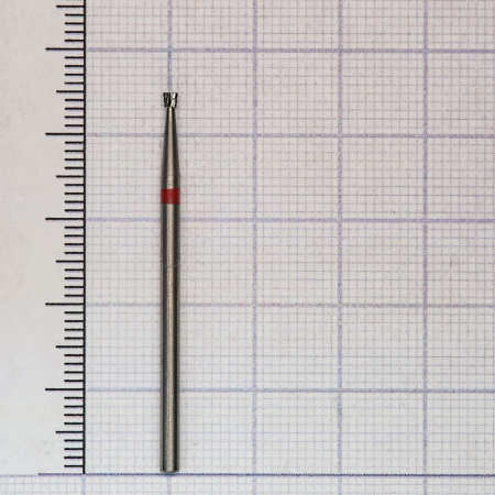 010140018 фреза твс - обр.конус - 018 красный насечка крестообразная мелкая. мет. сплавы пластмасса