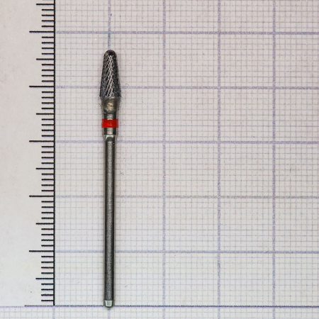 198140040 Фреза твс - конус - 040 красный насечка крестообразная мелкая. мет. сплавы пластмасса   HO