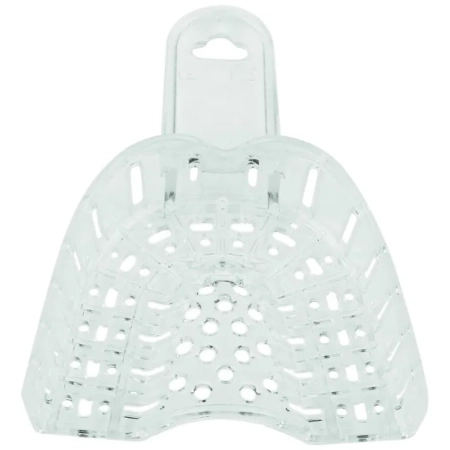 ложки для снятия слепков перфорированные пластиковые для имплантологии №1 верх, 12 шт, jnb