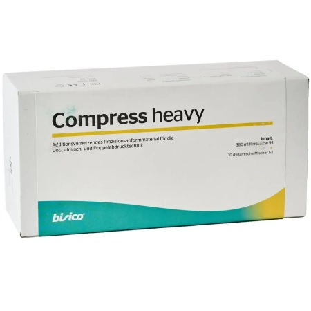 bisico compress heavy - гидрофильный материал для сэндвич-техники (картридж 380 мл + 10 смесителей)