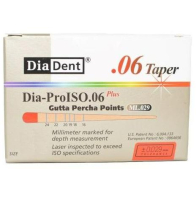 гуттаперчевые штифты - конусность 06 - №50 - 60 штук, diadent