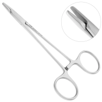 иглодержатель хирургический гладкий webster, 12,5см, 20-8a*, (hlw dental instruments)