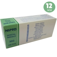иглы дентальные карпульные 0.3 x 12 мм 30g (100 шт) nipro 