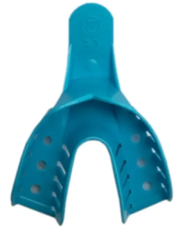 ложки для снятия слепков перфорированные пластиковые №3 низ, 12 шт, jnb